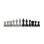 Chess Pieces // Round // Black and White