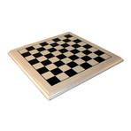 Chessboard // Wood // Silver Foil (15.75" Square)