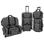 U.S. Traveler Bradford 5-Piece Luggage Set // Grey