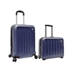 Glacier Expandable Carry-On Luggage Set // Set of 2 (Navy)