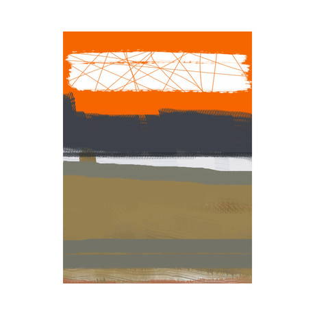 Abstract Orange 1 (15"L x 20"H)