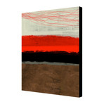 Abstract Stripe Theme Brown (15"L x 20"H)