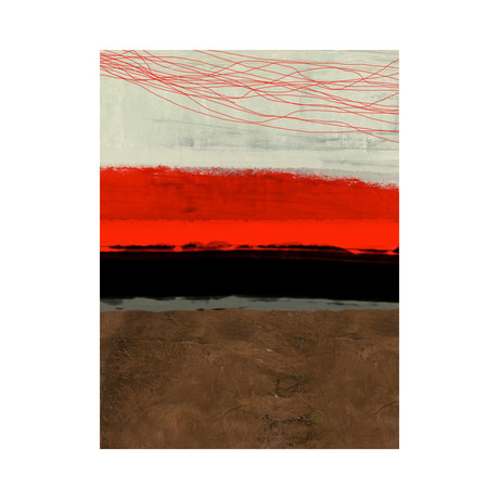 Abstract Stripe Theme Brown (15"L x 20"H)