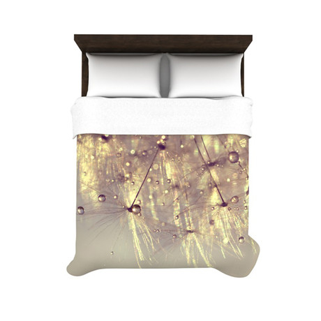 "Sparkles of Gold" Duvet Cover (Woven / Twin: 68"L x 88"W)