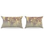 "Sparkles of Gold" Fleece Pillow Case (Standard: 30" x 20")