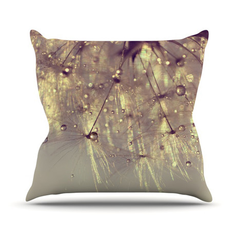 "Sparkles of Gold" Throw Pillow (18" x 18")