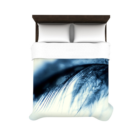 "Fall in Blue" Duvet Cover (Woven / Twin: 68"L x 88"W)