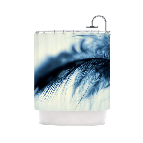 "Fall in Blue" Shower Curtain