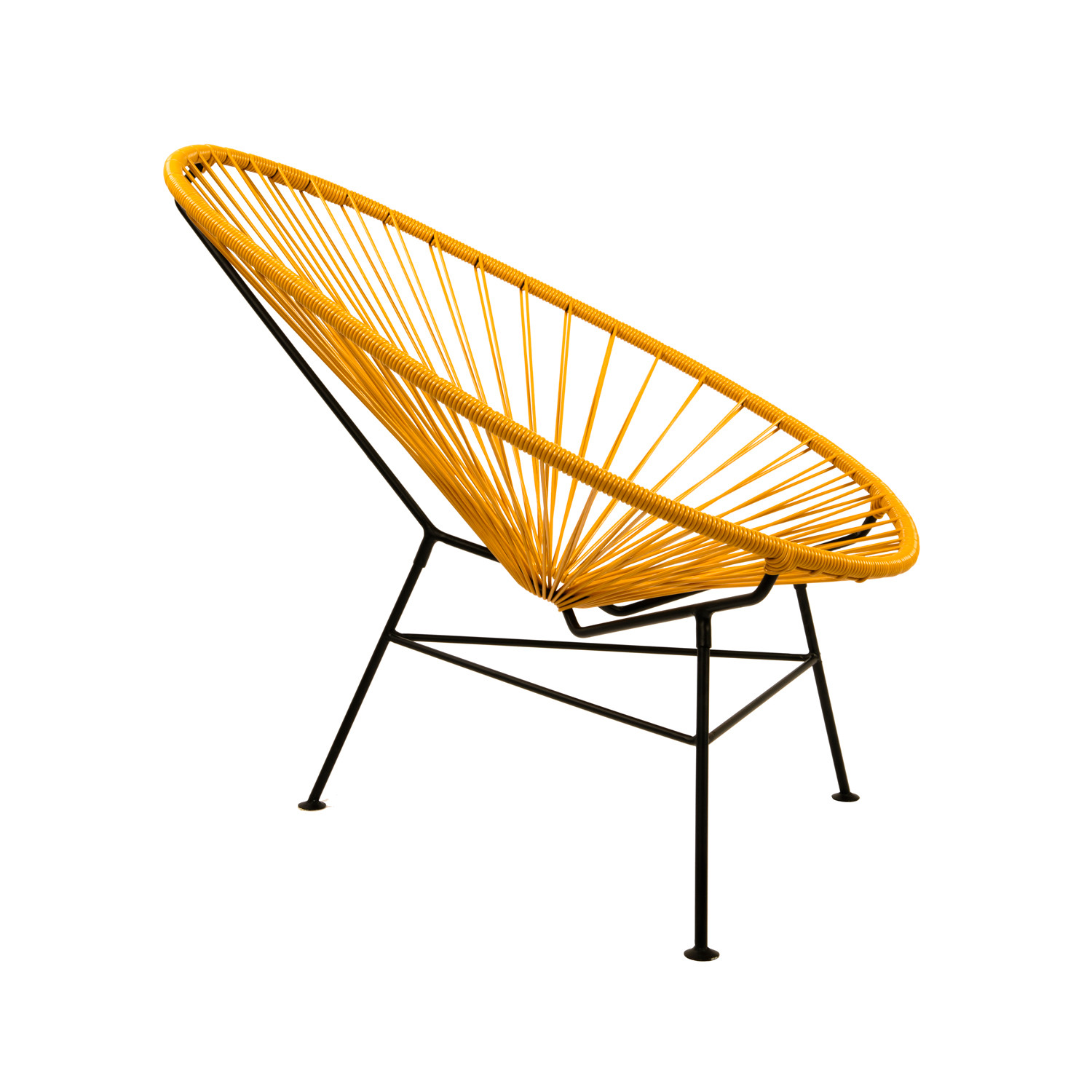 Acapulco Steel Lounge Chair // Black Frame, Mustard Shell The Common