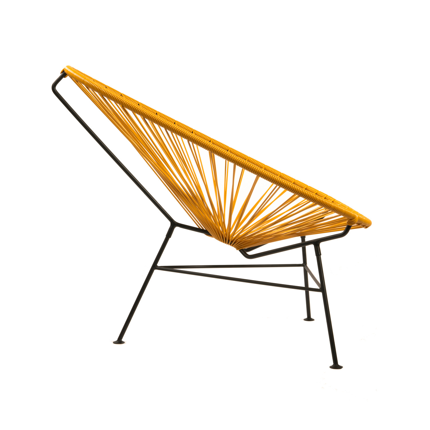 Acapulco Steel Lounge Chair // Black Frame, Mustard Shell The Common