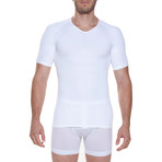 Compression Muscle T-Shirt // White (Small)