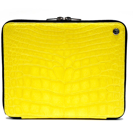 iPad Case // Yellow Alligator