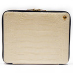 iPad Case // Cream Alligator
