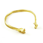 Gold Bone Bracelet // Gold