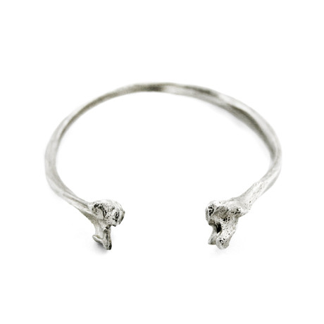 Bone Bracelet // Silver