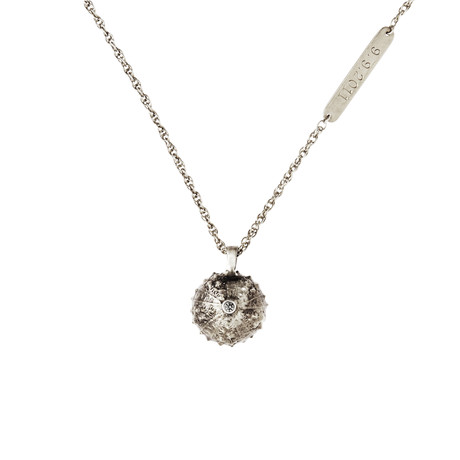 Long Sea Urchin Necklace // Silver