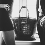 Garcia Tote // Black Alligator