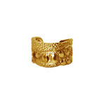 Melange Texture Ring // Gold (Size 5)