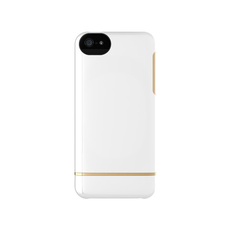 Forged Case for iPhone 5/5s // White + Gold
