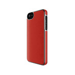 Leather Wrap Case for iPhone 5/5s // Coral + Silver