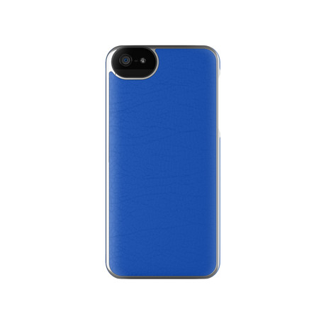 Leather Wrap Case for iPhone 5/5s // Royal Blue + Silver