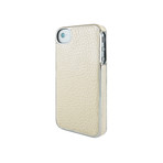 Leather Wrap Case for iPhone 4/4s // White + Silver