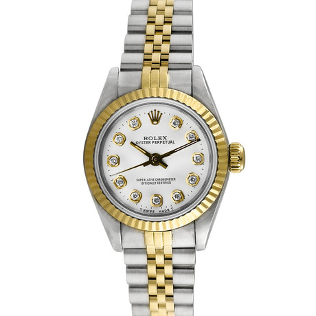 Rolex Oyster Perpetual 2-Tone // White // c.1980-90's