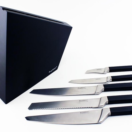 Cubo Forged Cutlery Set + Block // Set of 6