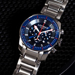 Aviatore Chrono Bracelet // Blue & Steel