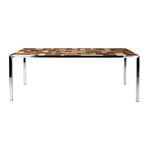 Kitt Table // Stainless Steel Frame