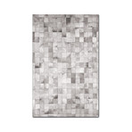 Barcelona Cowhide Small Patch Rug // 5' x 8' (Brown + White)