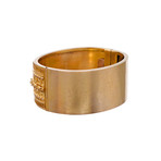 Etruscan Revival Yellow Gold Cuff w/ Rose Gold Accents // c. 1865