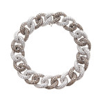 Salavetti White Diamond & Cognac Diamond White Gold Bracelet