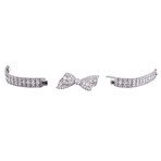 Convertible Platinum & Diamond Bow Bracelet // c.1930's