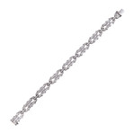 Elegant Mixed Cut Diamond Link Bracelet