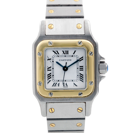 Cartier Ladies Santos Two Tone Watch