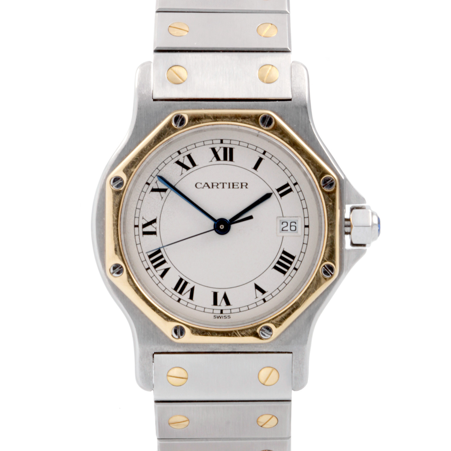 Cartier Ladies Midsize Octagono Two Tone Watch - The Valentine's Sale ...
