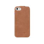 iPhone 5(S) Flip Case // Brown