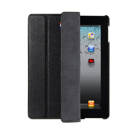 iPad 2/3/4 Leather Slim Cover // Black