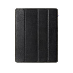 iPad 2/3/4 Leather Slim Cover // Black