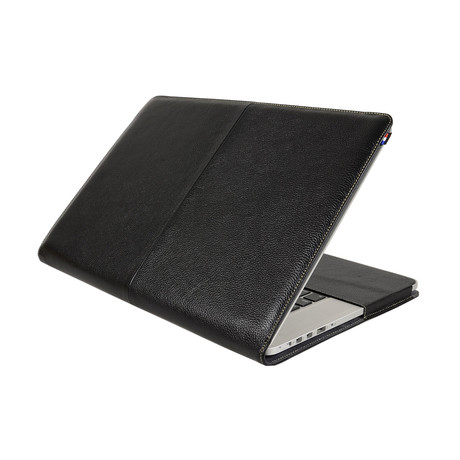 MacBook Pro Retina Leather Slim Cover // Black (13")