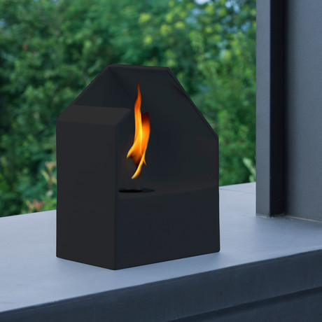 Homu Mini Bio-Fireplace // Black