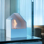 Homu Mini Bio-Fireplace // White