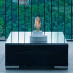Cabarè Mini Bio-Fireplace // White
