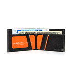 Stitched SlimFold(TM)Tyvek® Wallet-MICRO (Black and Gray)