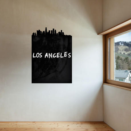 Los Angeles Skyline Chalkboard Wall Decal
