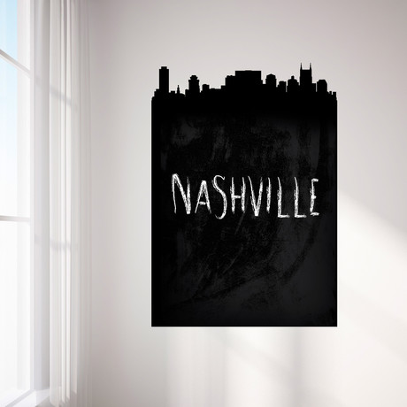Nashville Chalkboard Skyline Wall Decal