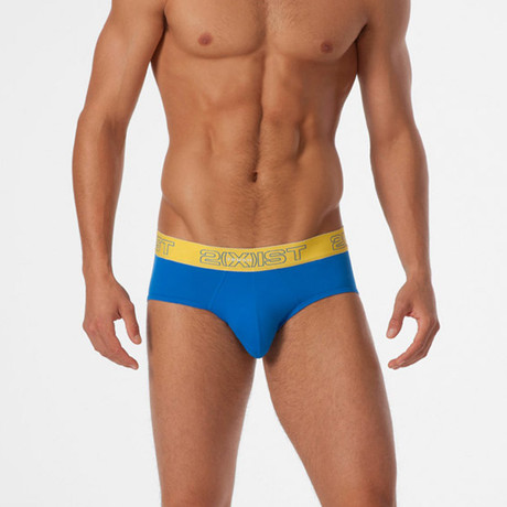 3 Pack Touch Contour Pouch Brief // Skydiver & Gold (Large: 34-36")