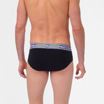 3 Pack Athletic Contour Pouch Brief // Black (Large: 34-36")