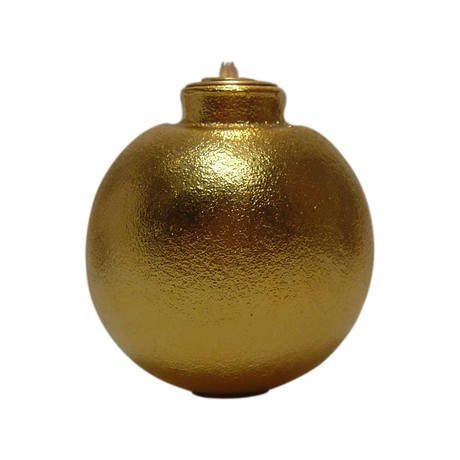 Hand Grenade Oil Lamp // Gold Ball